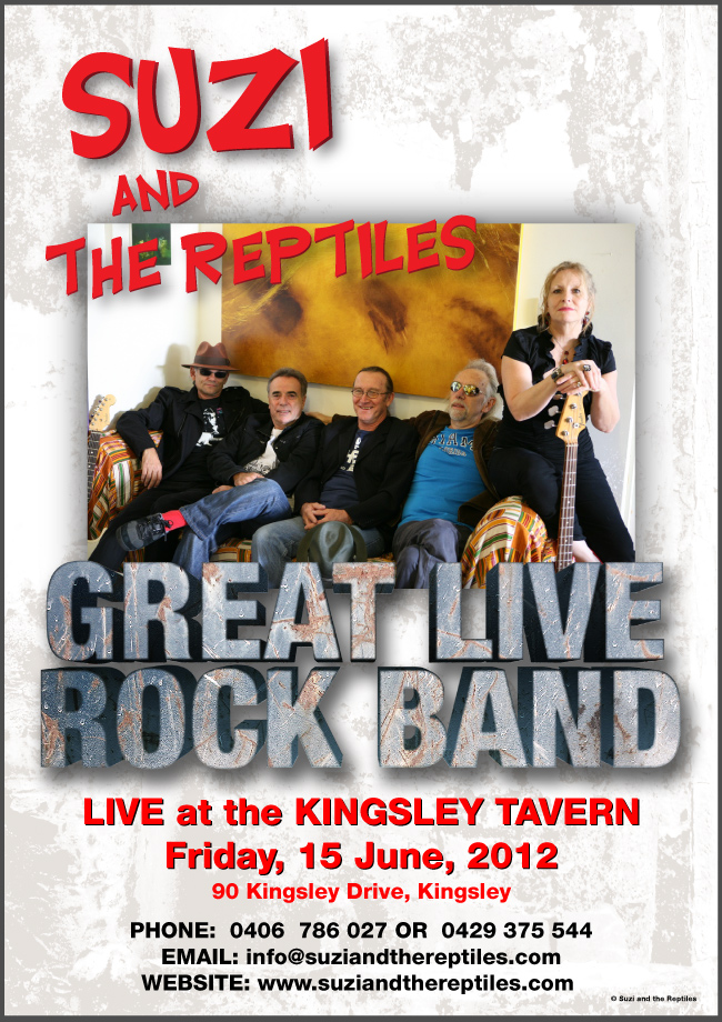 Suzi Reptiles at Kingsley Tavern website development australia nationbuilder